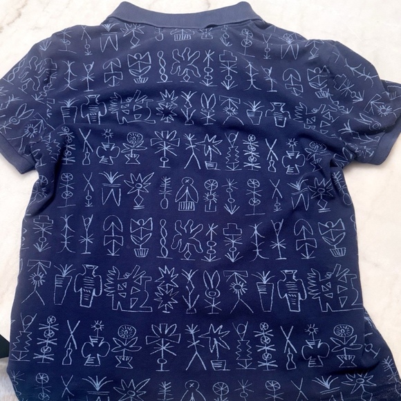 Lacoste Pique Slim Fit Polo - Egyptian Print - Men’s Small - Excellent Condition - Picture 2 of 4